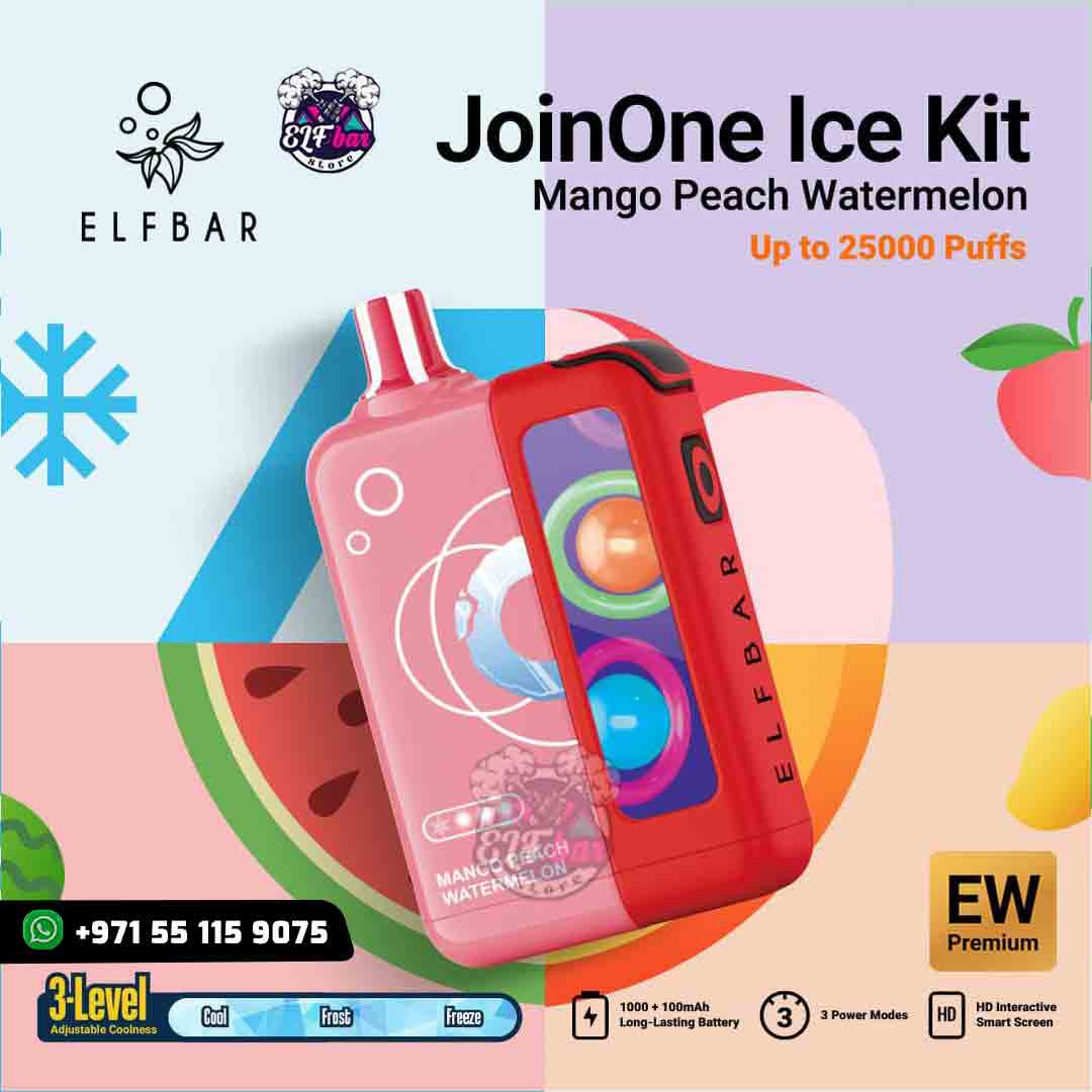 ELF Bar Joinone Ice kit 25000 Mango Peach Watermelon in UAE