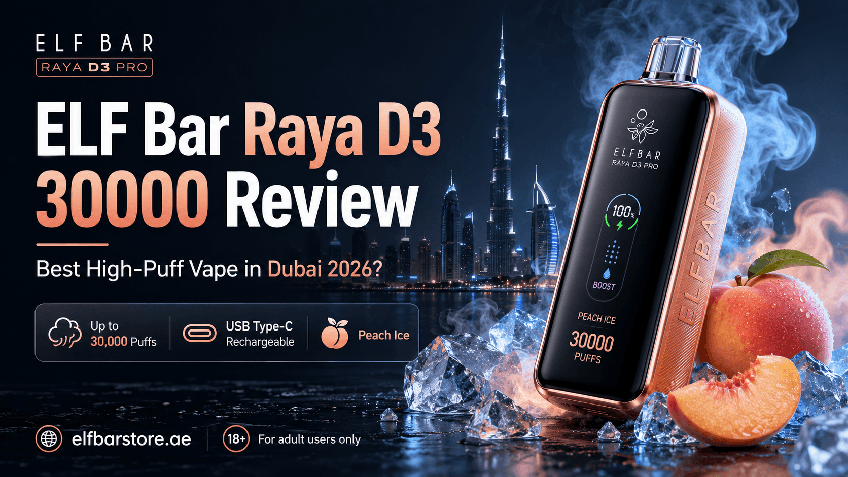 ELF Bar Raya D3 30000 Review in dubai uae
