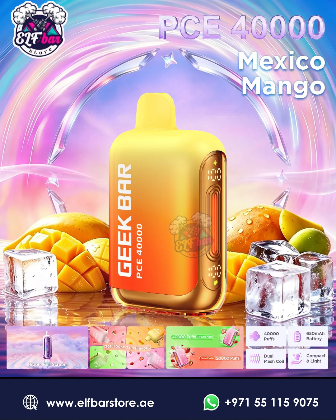 GEEK BAR PCE 40000 Puffs MEXIECO MANGO Disposable Vape in Dubai GEEK BAR PCE 40000 Puffs MEXIECO MANGO Disposable Vape in Dubai