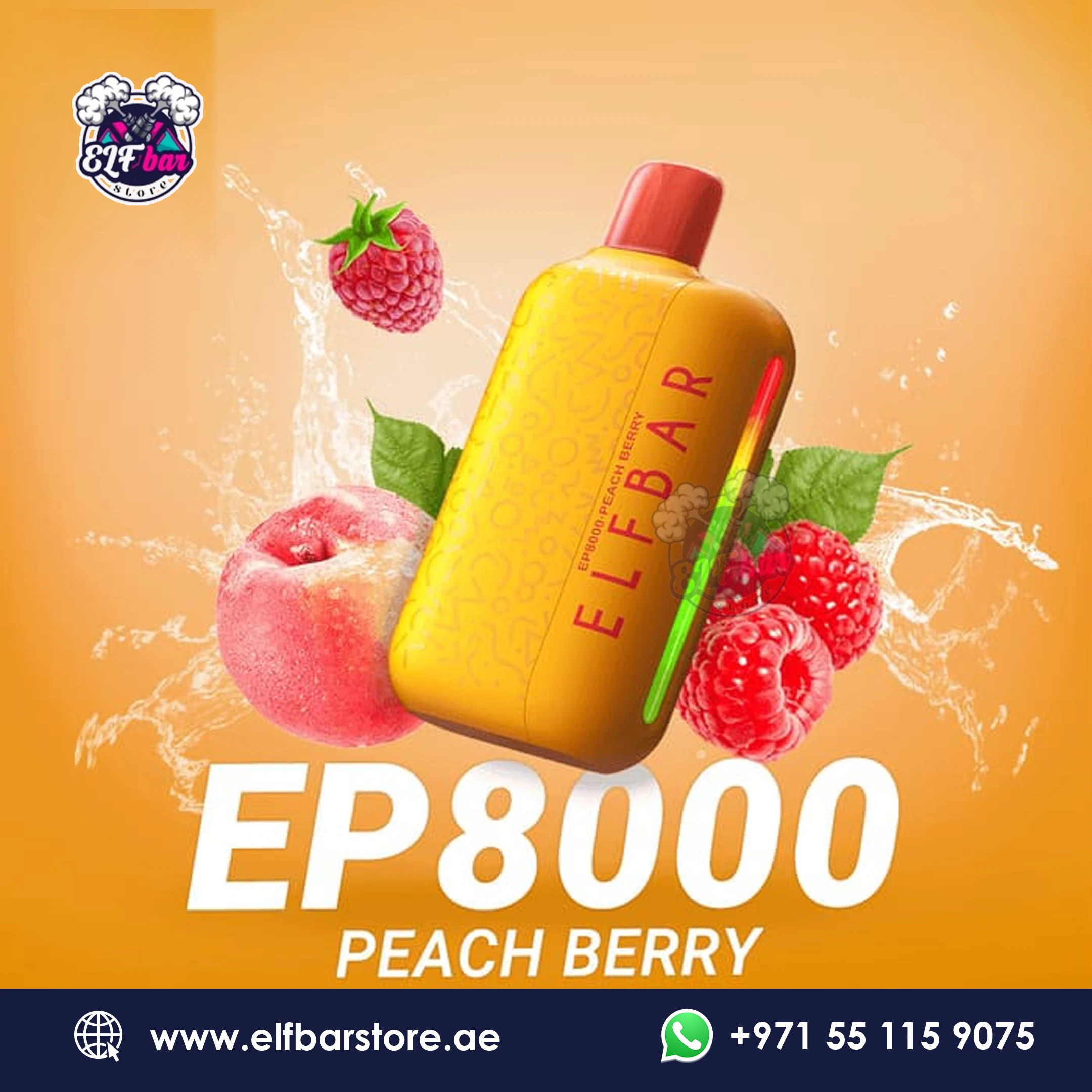 ELF BAR EP 8000 Puffs Peach Berry in Dubai UAE