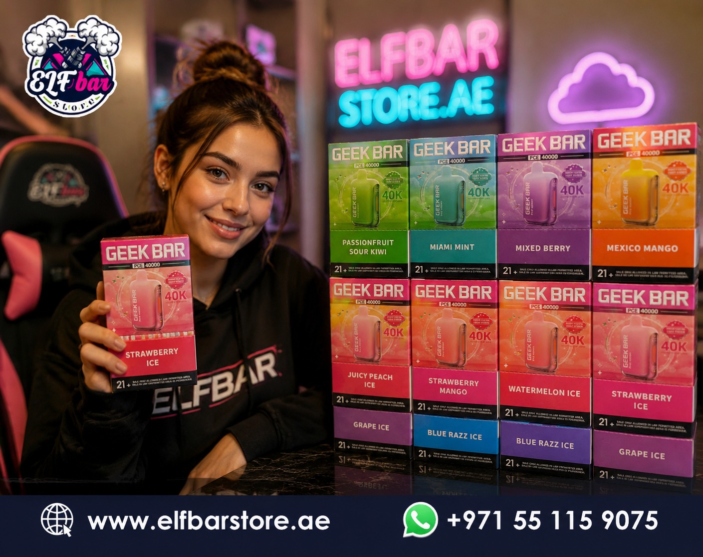 GEEK BAR PCE 40000 Puffs Disposable Vape in Dubai
