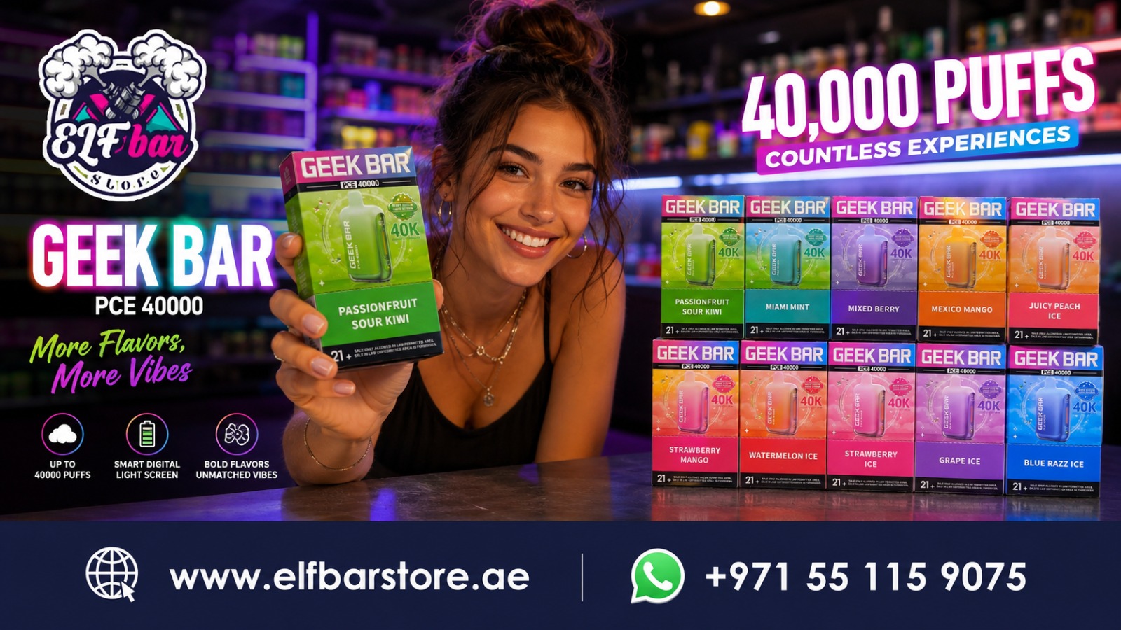 GEEK BAR PCE 40000 Puffs Disposable Vape in Dubai