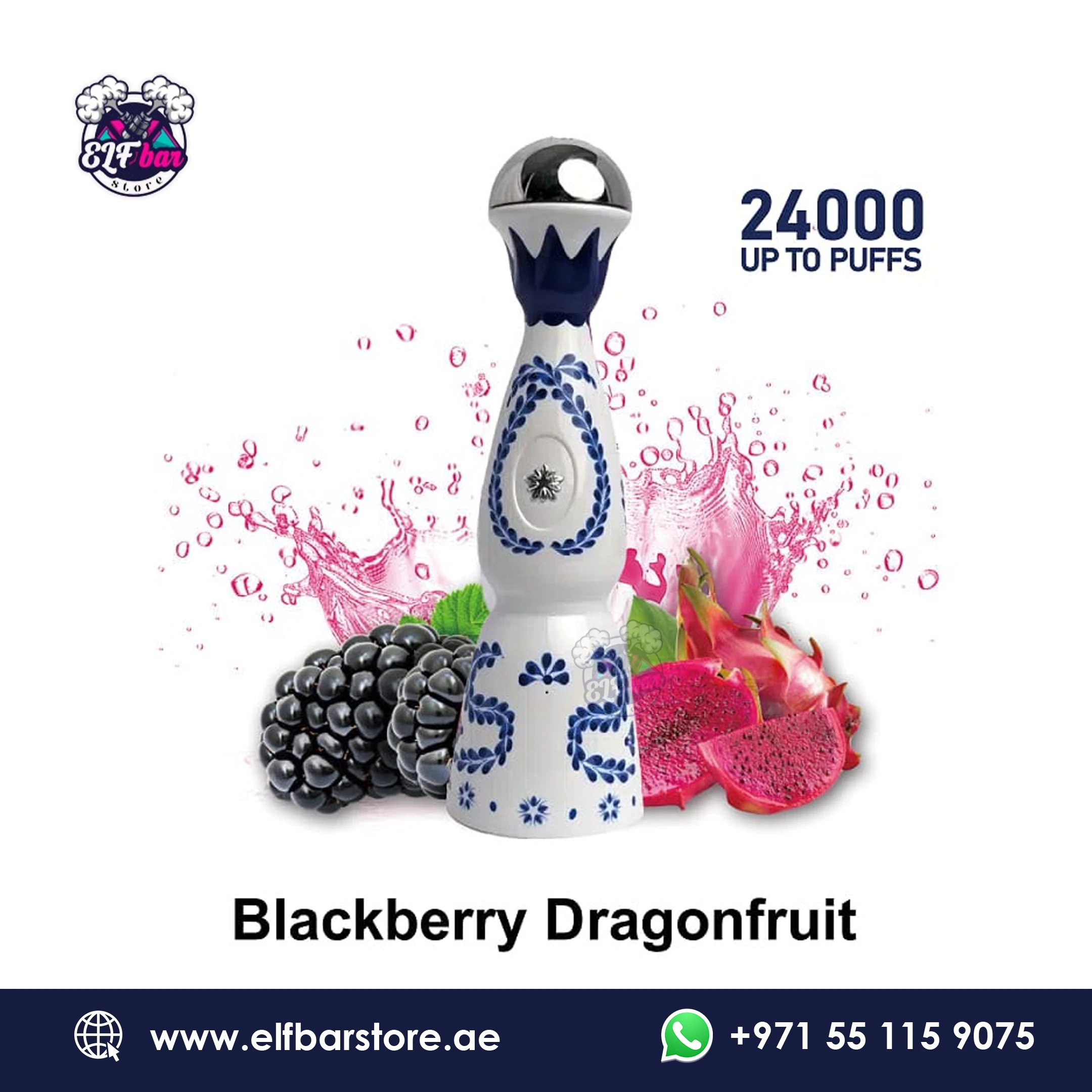 HUMO Azul 24000 Puffs BLACKBERRY DRAGONFRUIT 2% Nicotine Vape in Dubai
