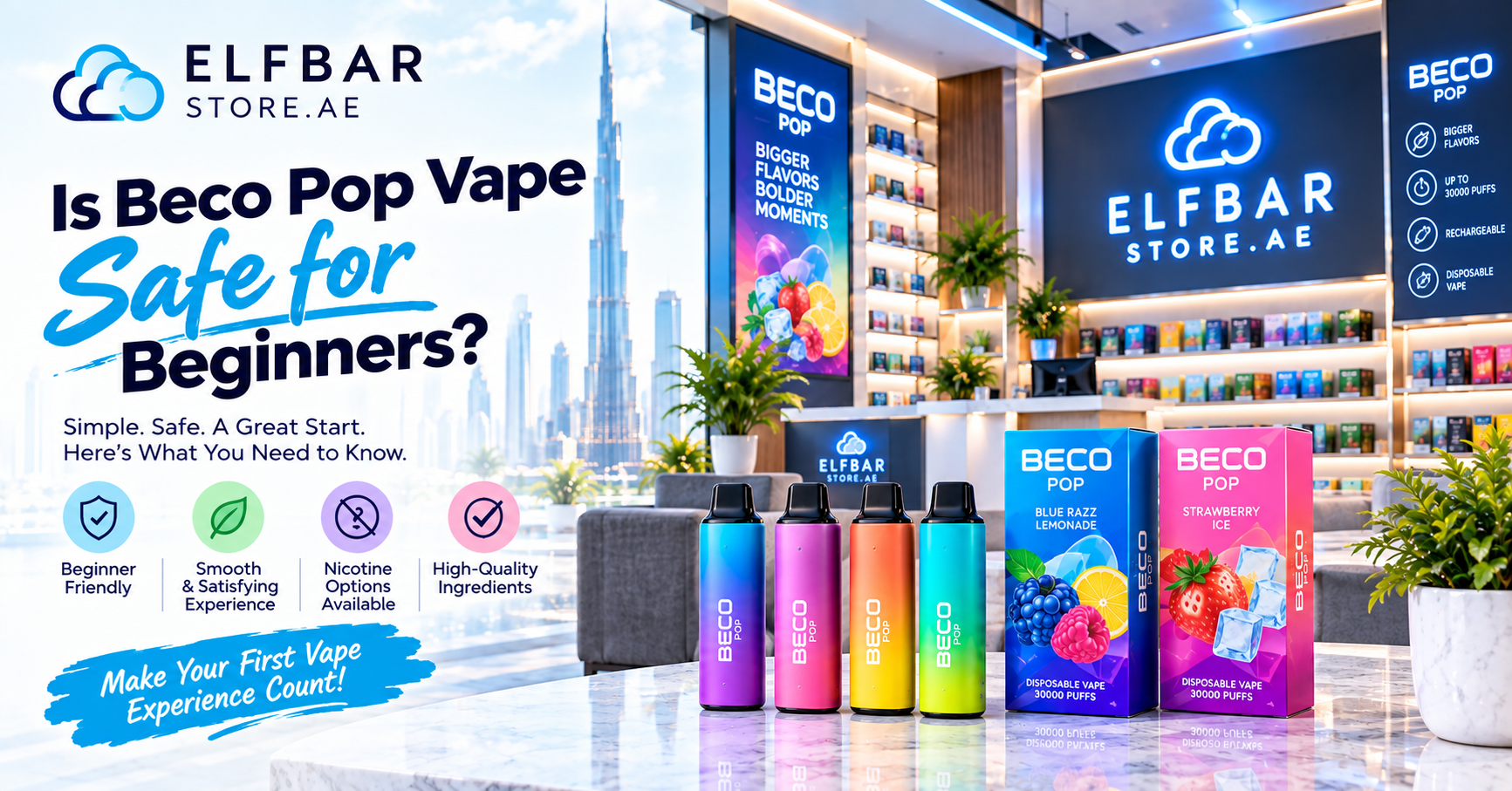 is beco pop vape safe for beginners