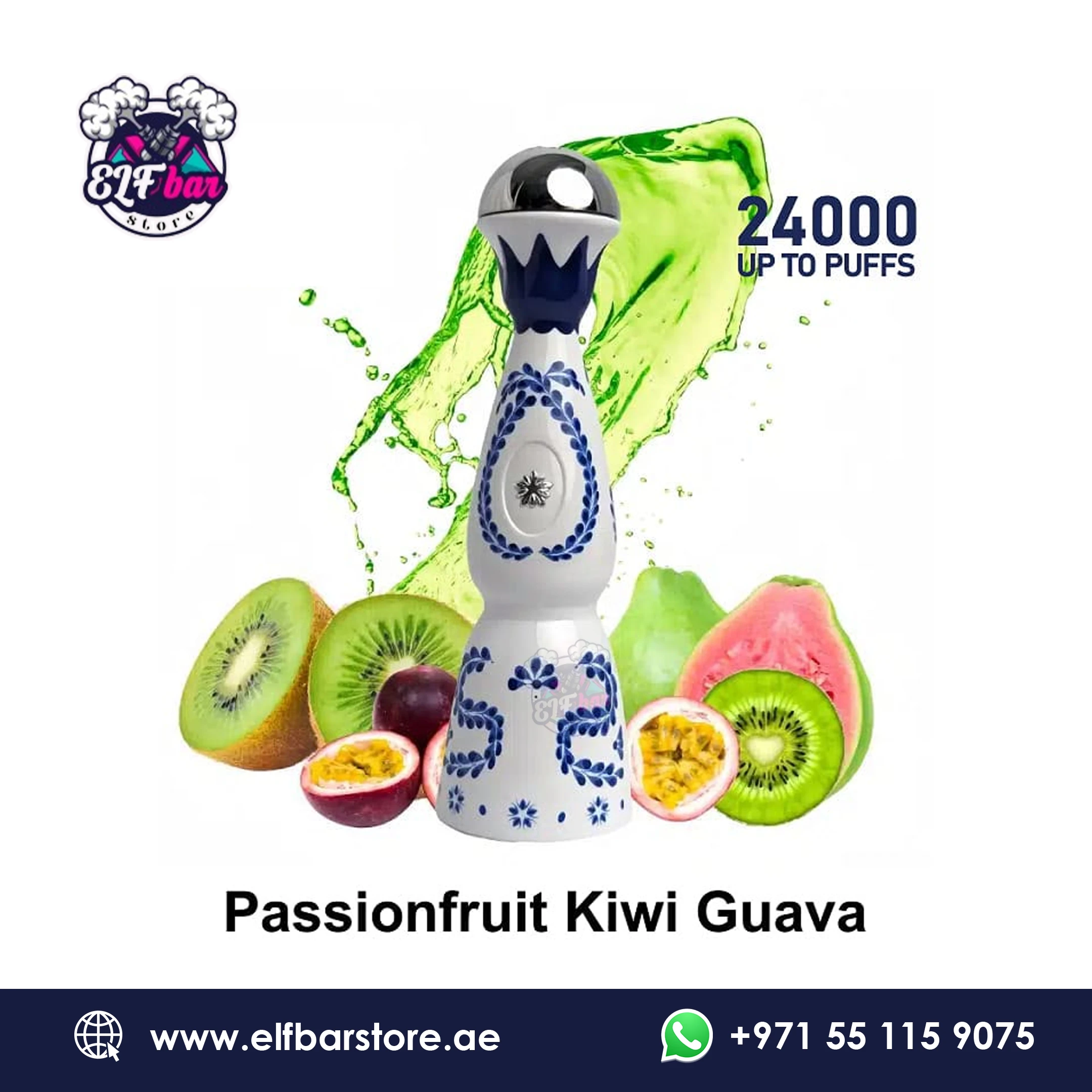 HUMO Azul 24000 PASSIONFRUIT KIWI GUAVA 2% Nicotine Vape in Dubai