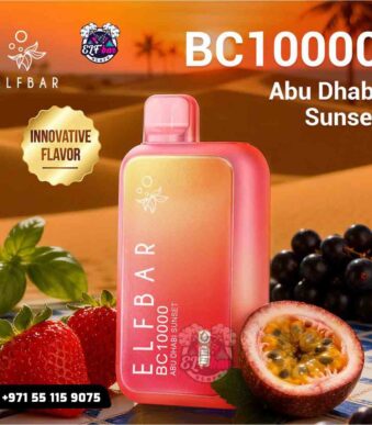 Elfbar BC 10000 Abu Dhabi Sunset in UAE
