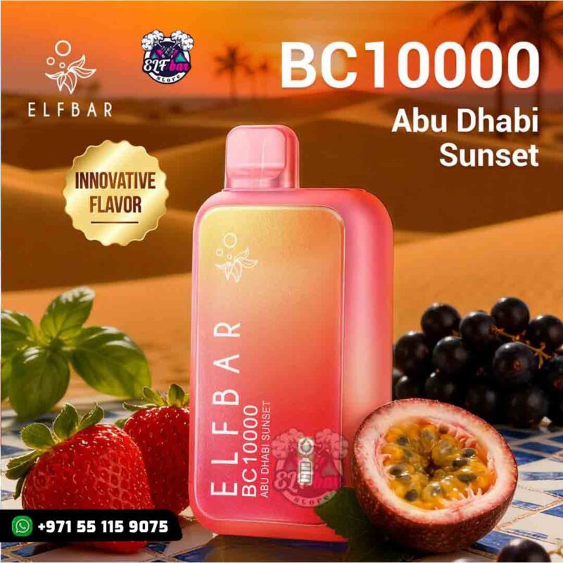 Elfbar BC 10000 Abu Dhabi Sunset in UAE