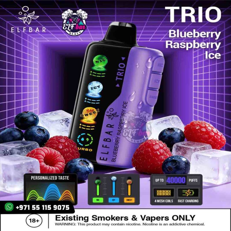 Elfbar Trio 40000 Blueberry Ice in UAE