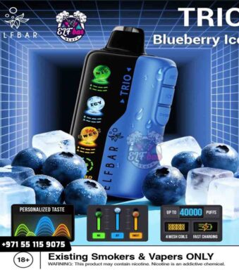 ELF BAR Trio 40000 Puffs Blueberry Ice in UAE