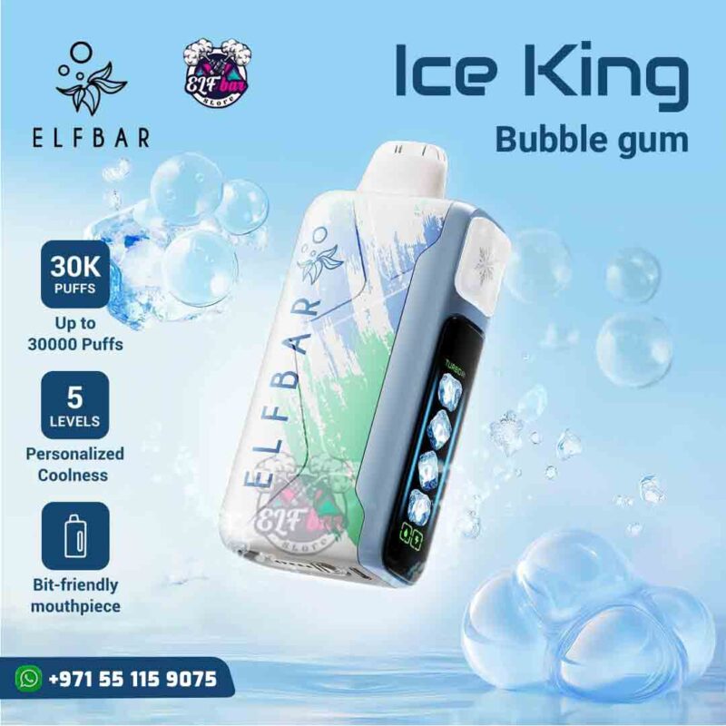 ELFBar Ice King 30000 Puffs Bubble Gum in Dubai