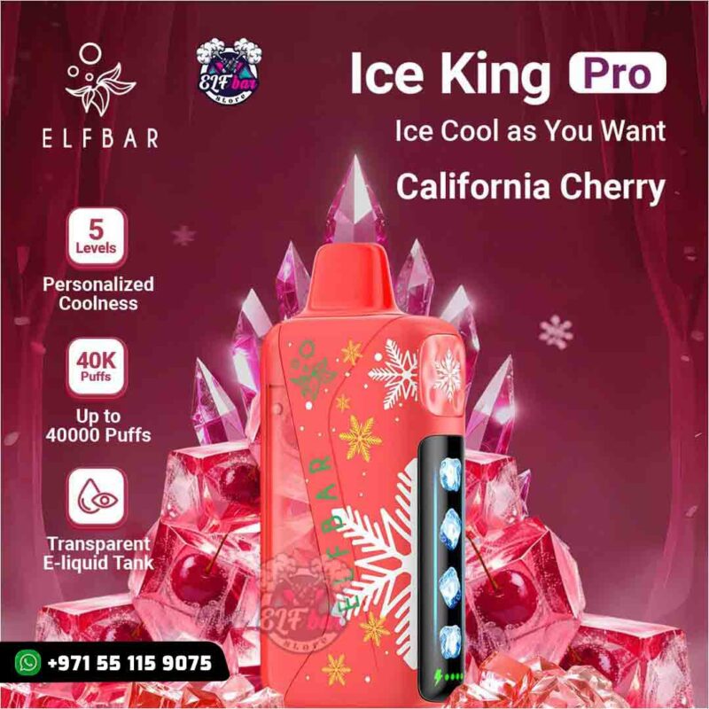 ELFBAR Ice King Pro California Cherry 40k Puffs in UAE