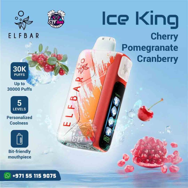 ELFBAR Ice King 30000 Puffs Cherry Pomegranate Cranberry in UAE