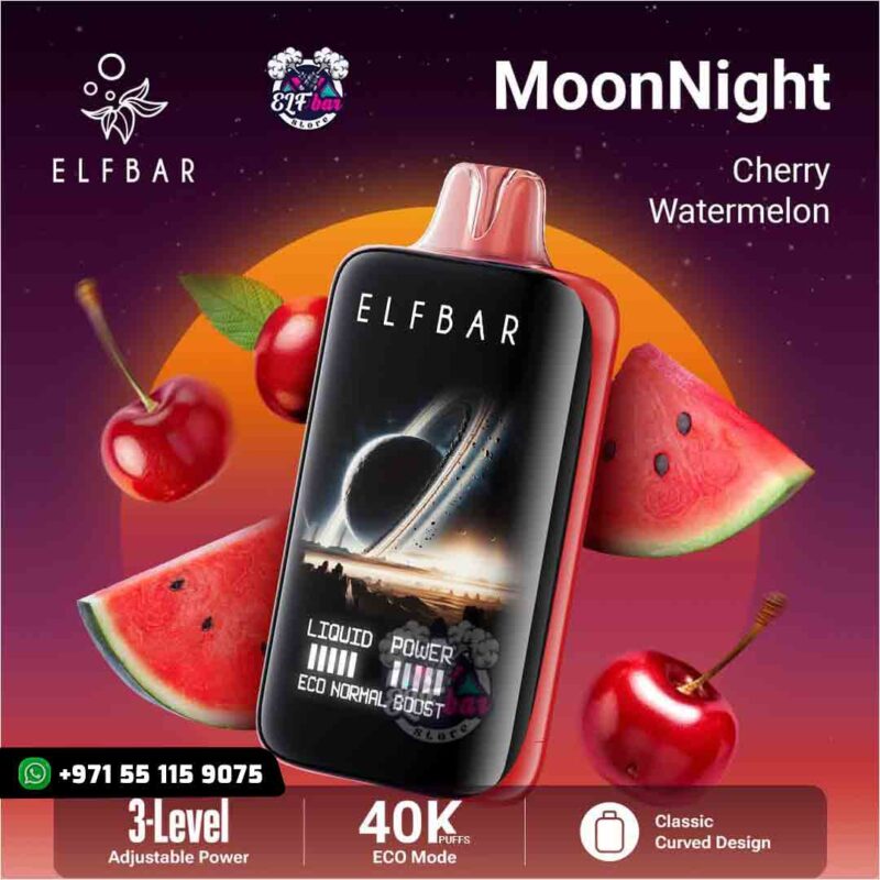 ELF BAR Moon Night 40000 Puffs Cherry Watermelon in UAE