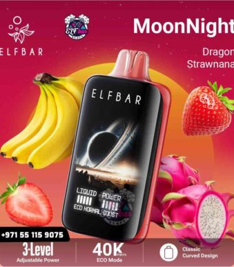 ELF BAR MoonNight 40K Puffs Dragon Strawnana in UAE