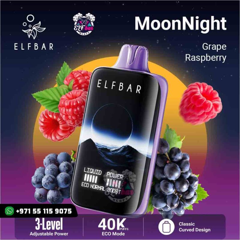 ELF BAR Moon Night 40000 Puffs Grape Raspberry in UAE