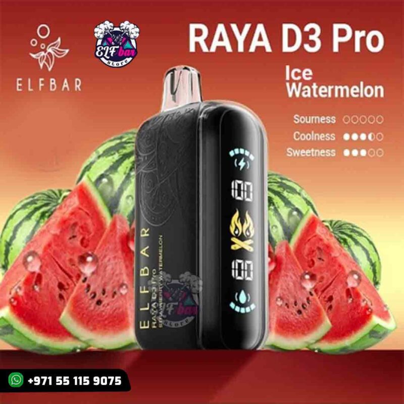 Elfbar Raya D3 Pro 30000 Puffs Ice Watermelon in UAE