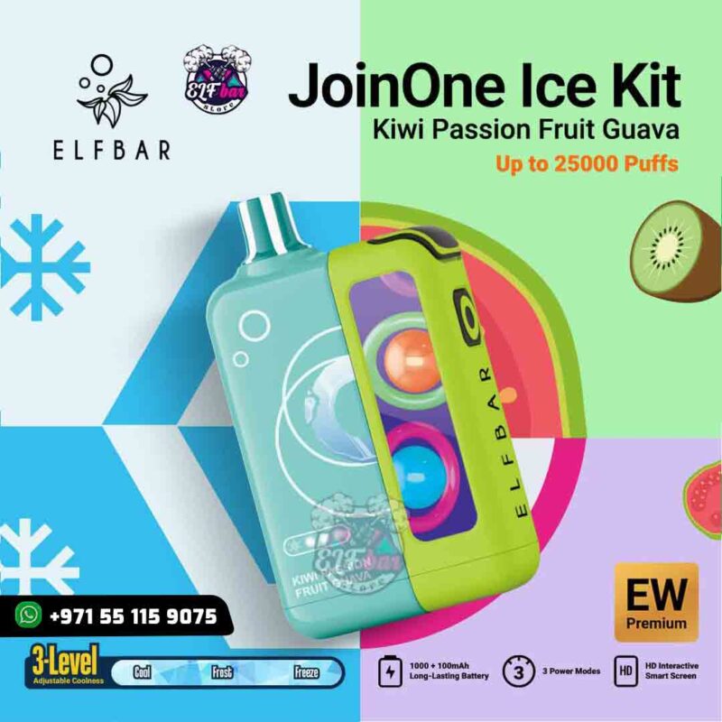ELFBAR JoinOne Ice Kit 25000 Puffs Kiwi Passion Fruit Guava in UAE