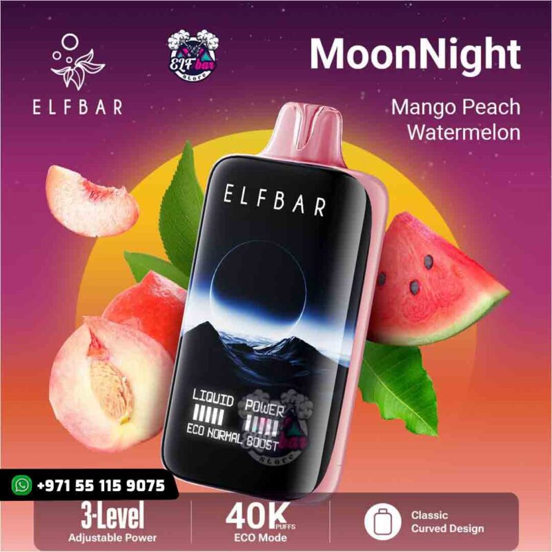 ELF BAR Moon Night 40K Puffs Mango Peach Watermelon in UAE