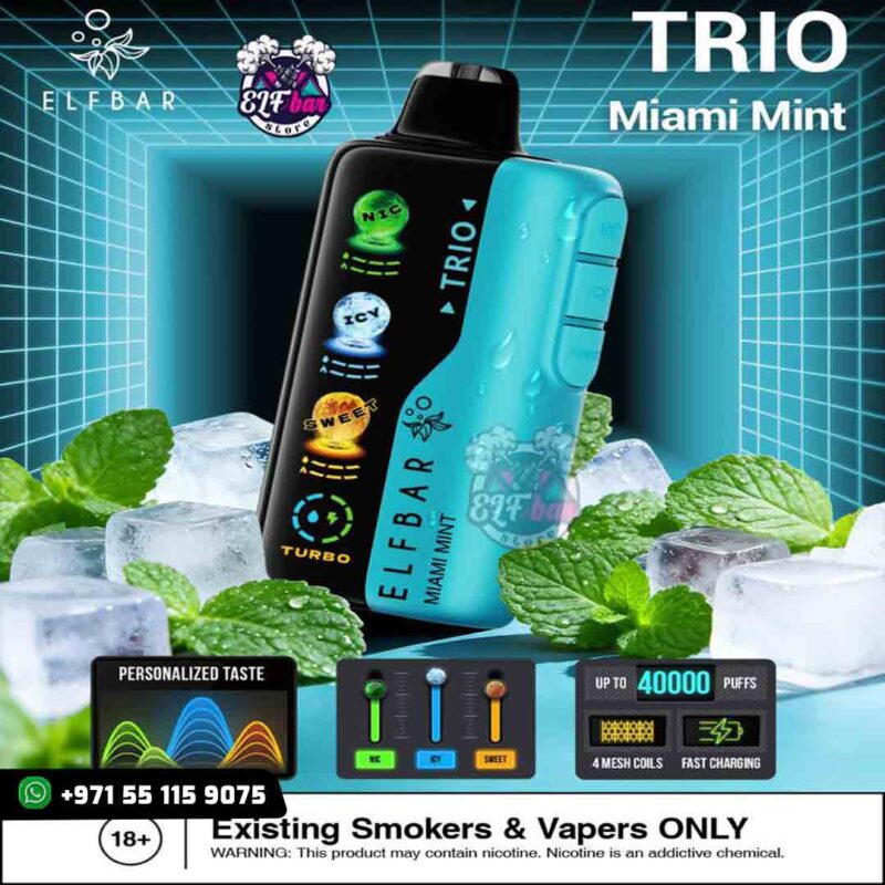 ELFBAR Trio 40000 Puffs Miami Mint in UAE