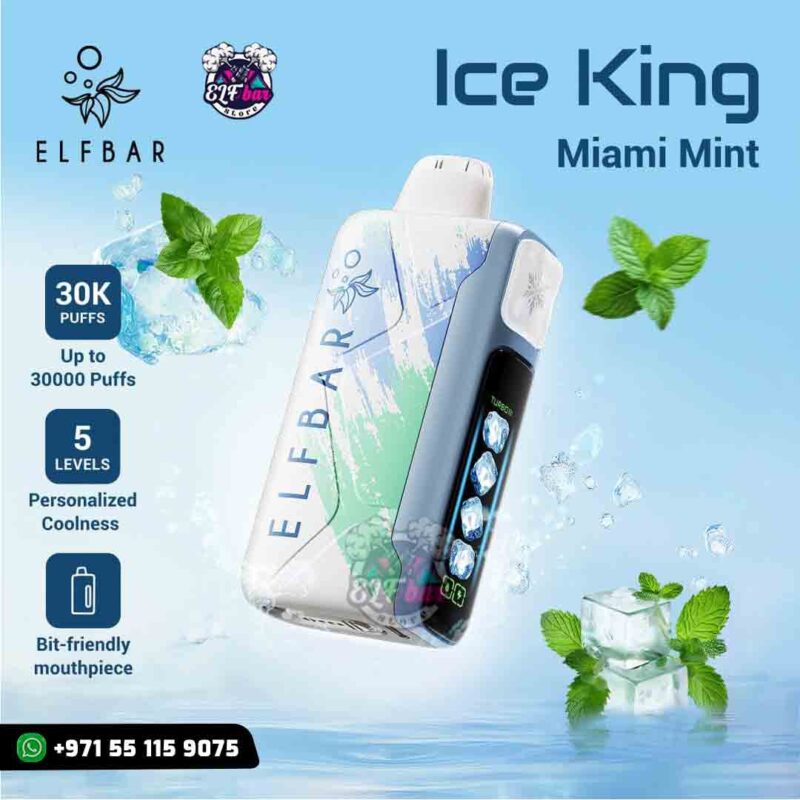ELFBar Ice King 30000 Puffs Miami Mint in Dubai UAE