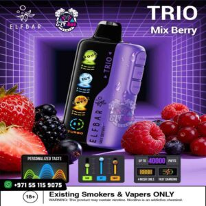 ELFBAR Trio 40000 Puffs Mix Berry in UAE
