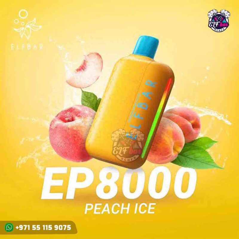 ELF BAR EP8000 Peach Ice 8000 Puffs 20mg in UAE