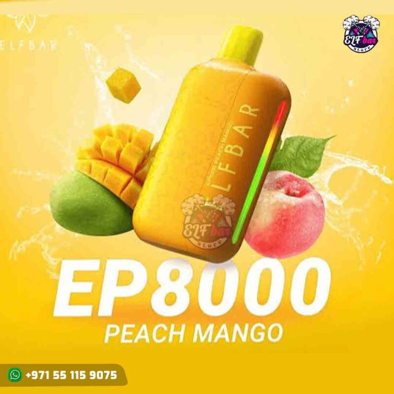 ELF BAR EP8000 Peach Mango Disposable Vape in Dubai