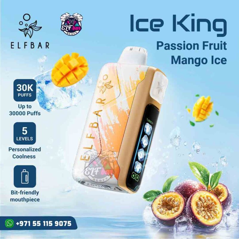 ELF BAR Ice King 30K Puffs Passion Fruit Mango Ice in UAE