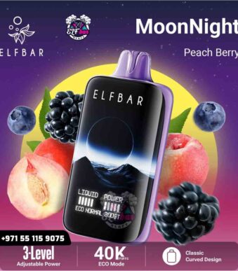 ELF BAR MoonNight 40K Puffs Peach Berry in UAE