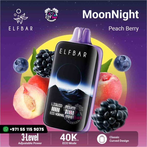 ELF BAR MoonNight 40K Puffs Peach Berry in UAE