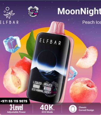 ELF BAR Moon Night 40000 Puffs Peach Ice in UAE