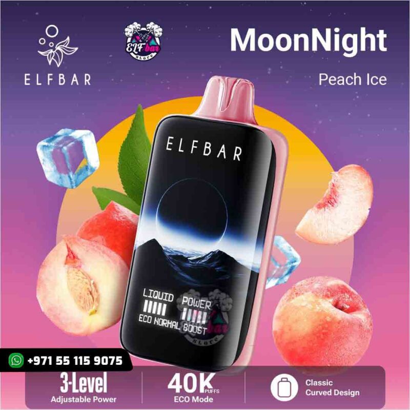 ELF BAR Moon Night 40000 Puffs Peach Ice in UAE