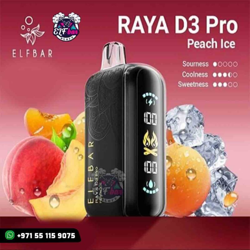 ELF BAR Raya D3 Pro 30000 Puffs Peach Ice in UAE