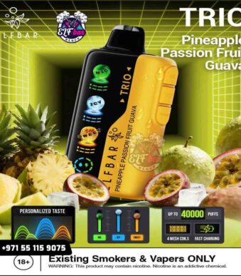ELFBar Trio 40000 Pineapple Passion Fruit Guava in UAE