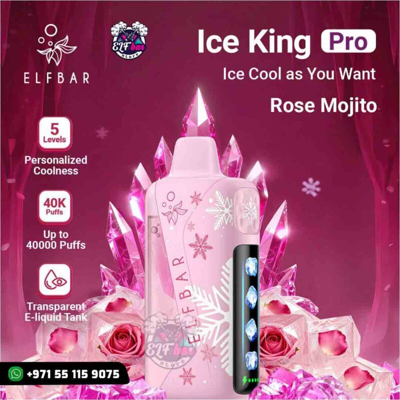 ELF BAR Ice King Pro 40000 Puffs Rose Mejito in Dubai UAE