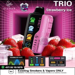ELF Bar Trio 40000 Puffs Strawberry Ice in UAE