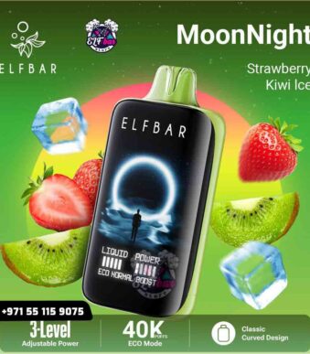 ELF BAR Moon Night 40000 Puffs Strawberry Kiwi Ice in UAE