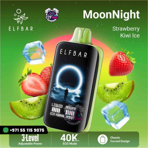ELF BAR Moon Night 40000 Puffs Strawberry Kiwi Ice in UAE