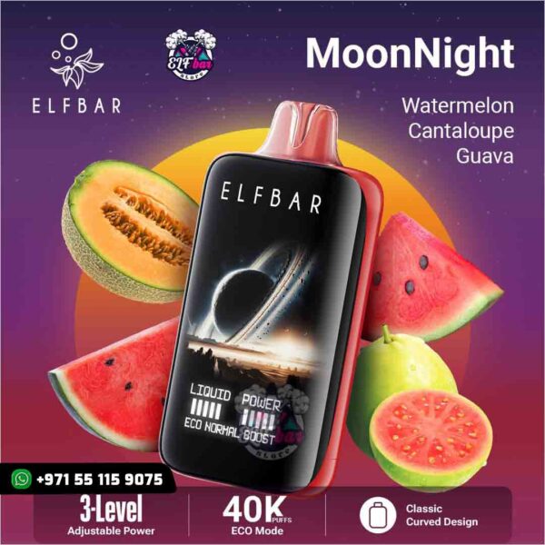 ELFBAR MoonNight 40K Puffs Watermelon Cantaloupe Guava in UAE