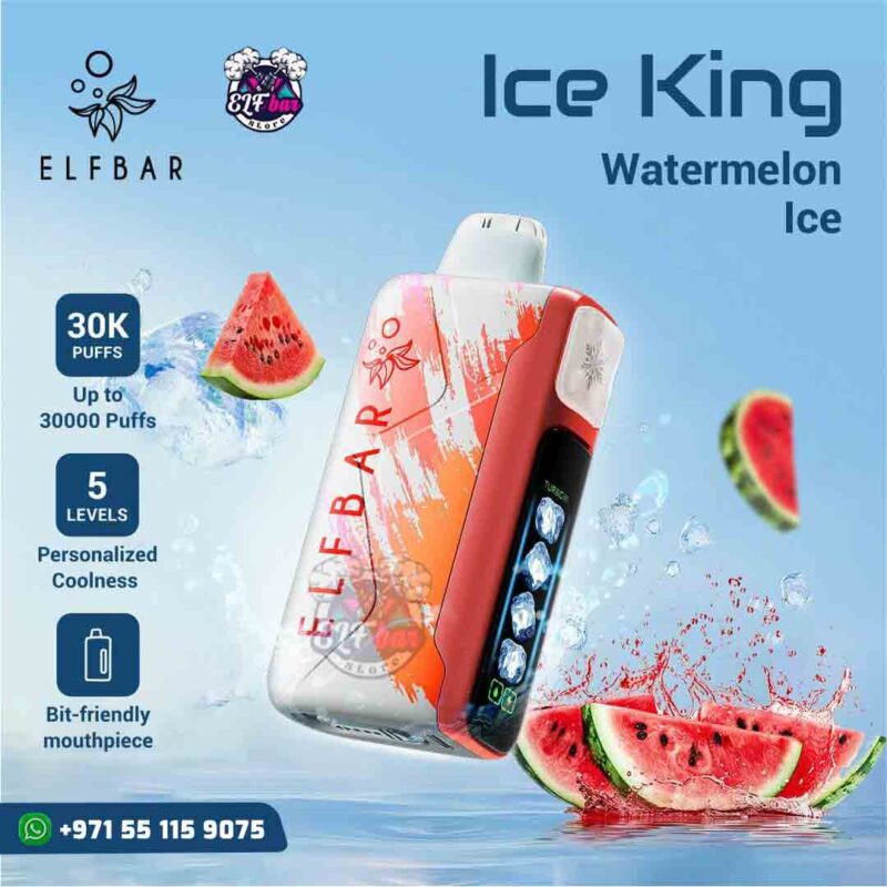 ELFBar Ice King 30000 Puffs Watermelon Ice in Dubai UAE