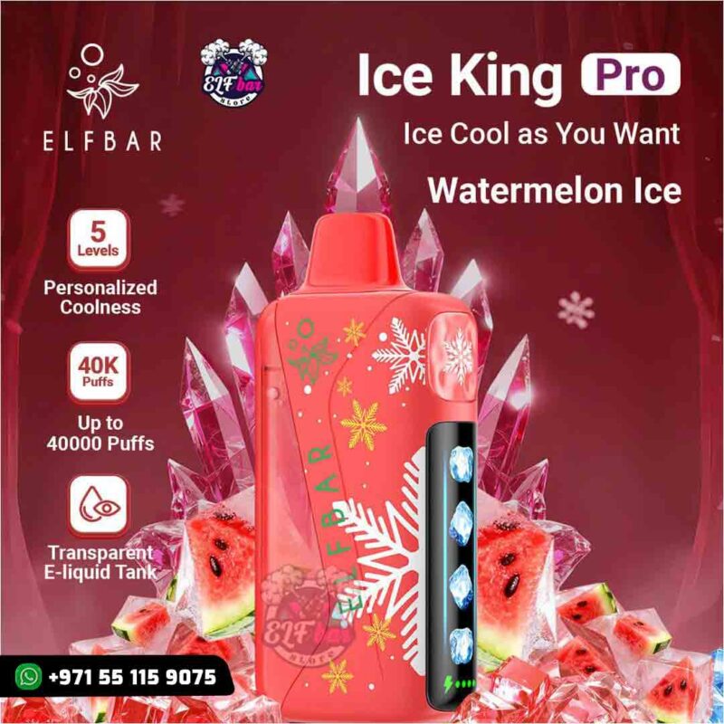 ELFBAR Ice King Pro 40000 Puffs Watermelon Ice in Dubai