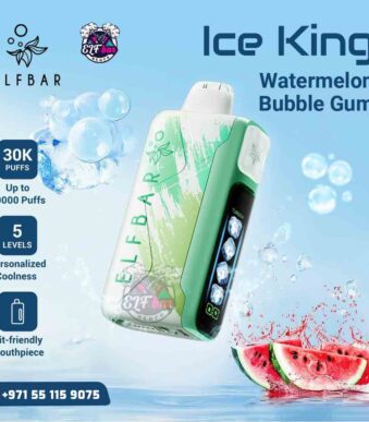 ELF BAR Ice King 30K Puffs Watermelon Bubble Gum in UAE