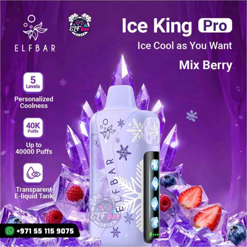 ELF BAR Ice King Pro 40000 Puffs Mix Berry in Dubai UAE