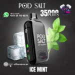 Pod Salt 35000 Puffs Disposable Vape Ice Mint – Ultra-Long Cooling Power for Daily Vaping