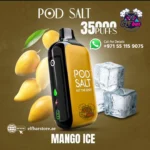 Pod Salt 35000 Puffs Disposable Vape Mango Ice – Ultra-Long Tropical Cooling Experience