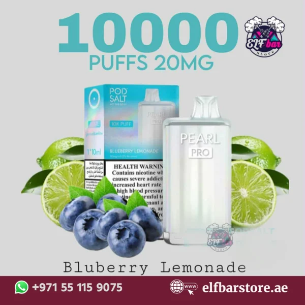 POD SALT Pearl Pro 10000 Puffs Blueberry Lemonade Disposable Vape – The Ultimate Vaping Experience