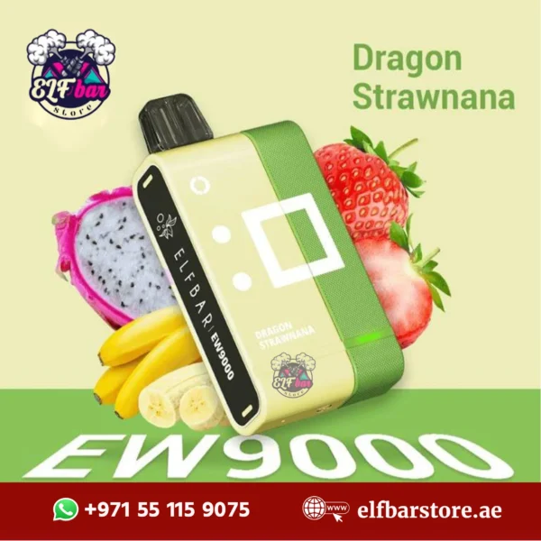 ELFBar EW9000 Puffs Dragon Strawnana in UAE
