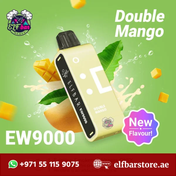 Elf Bar EW9000 Replacement Pods Prefilled 9000 Puffs Double Mango