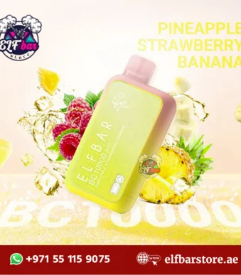 ELFBar BC10000 Puffs Pineapple Strawberry Banana nicotine 50mg in UAE