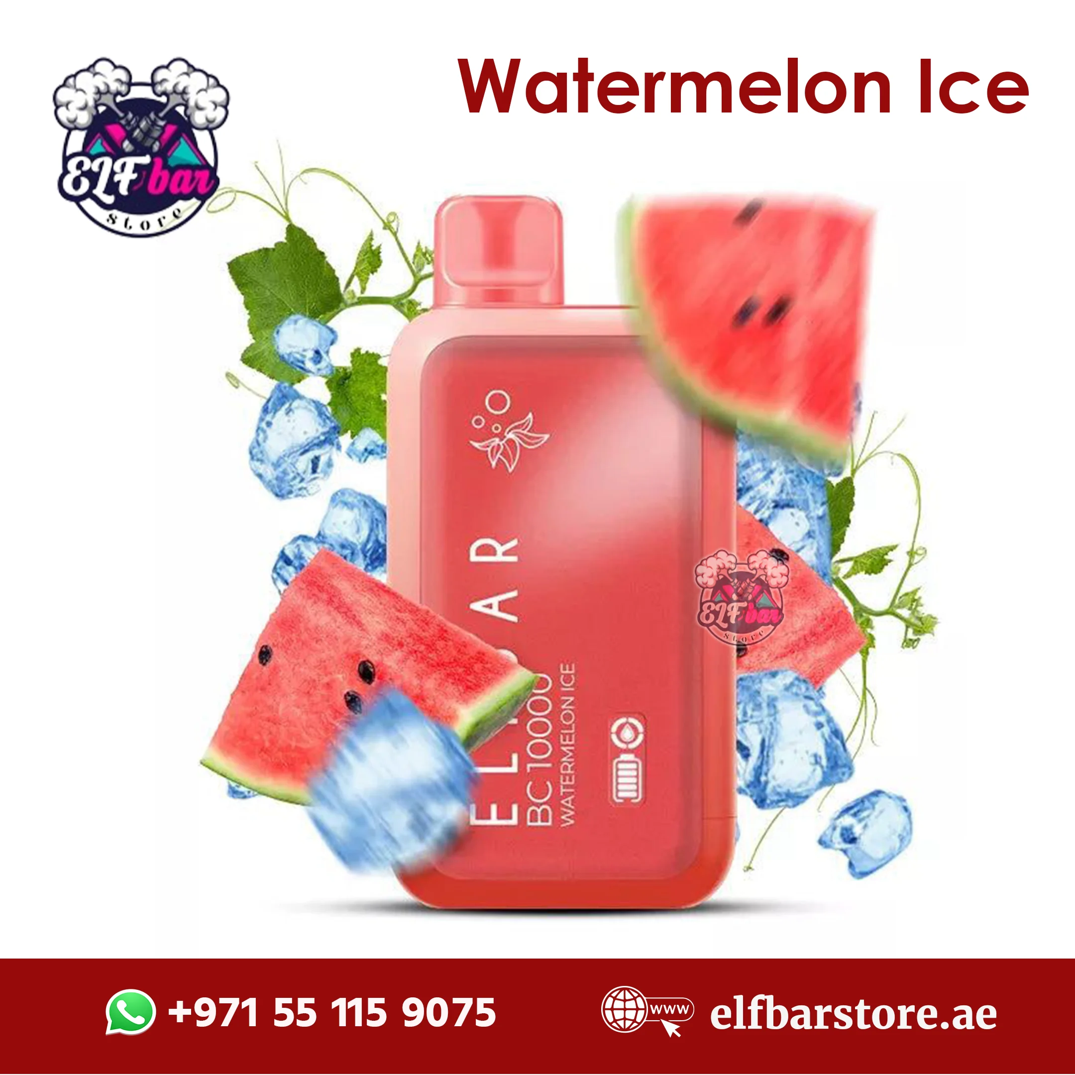 ELFBar BC10000 Puffs Watermelon Ice 50mg in UAE